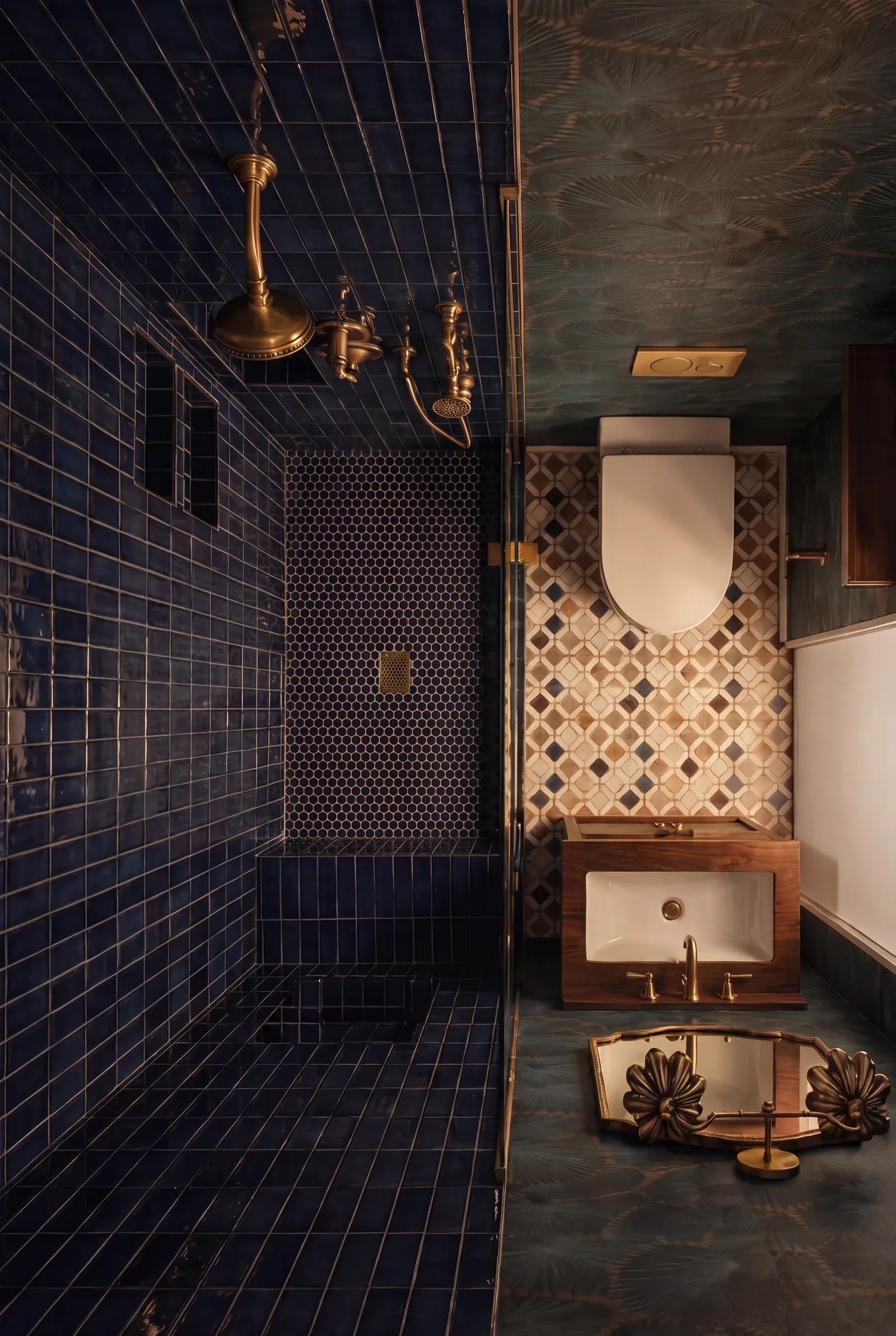 Bathroom rendering, Option C palette