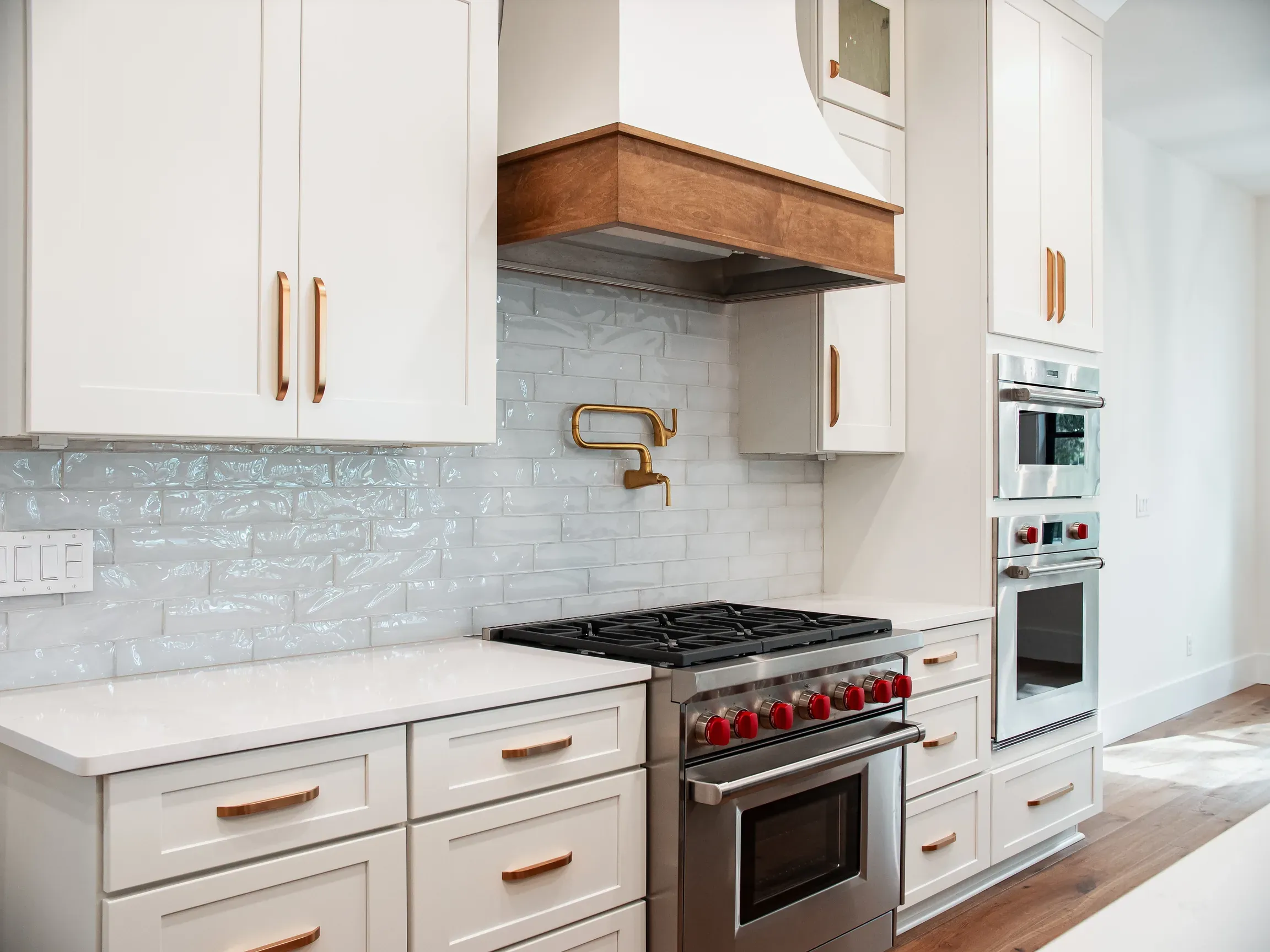 The finished Circle C kitchen in Austin, built to match the approved 3D design