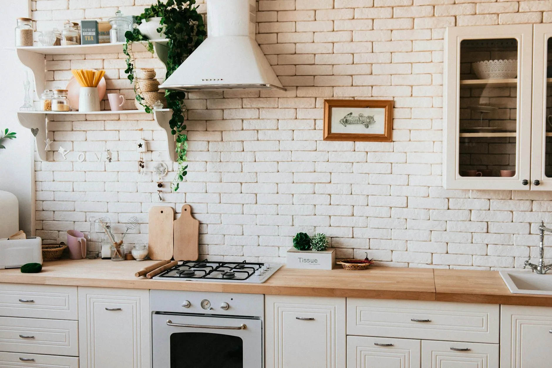 Original brick, plaster, and trim in a Hyde Park home